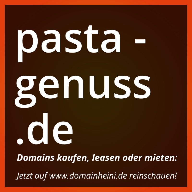 Domain pasta-genuss.de
