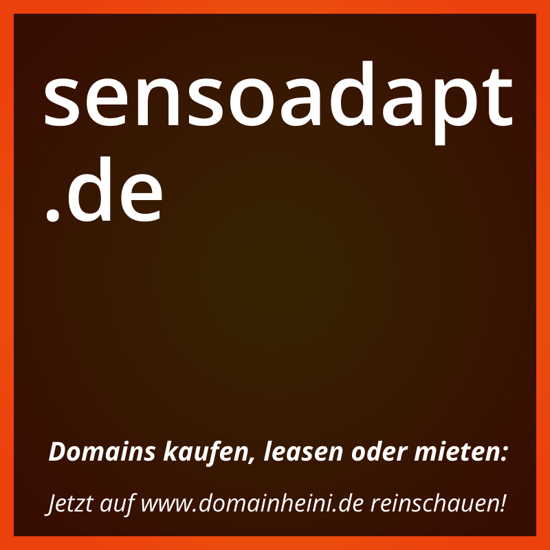 Domain sensoadapt.de
