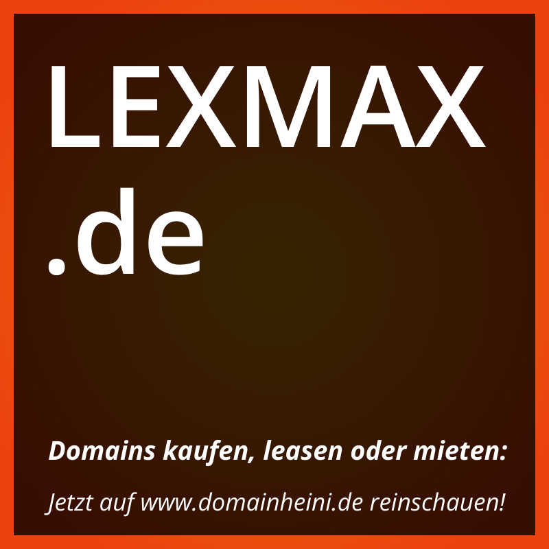 Domain Lexmax.de